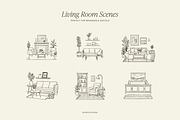 INTERIOR DESIGNER line art clipart, an Object Illustration by Crocus Paperi (Thumbnail 7 of 13)