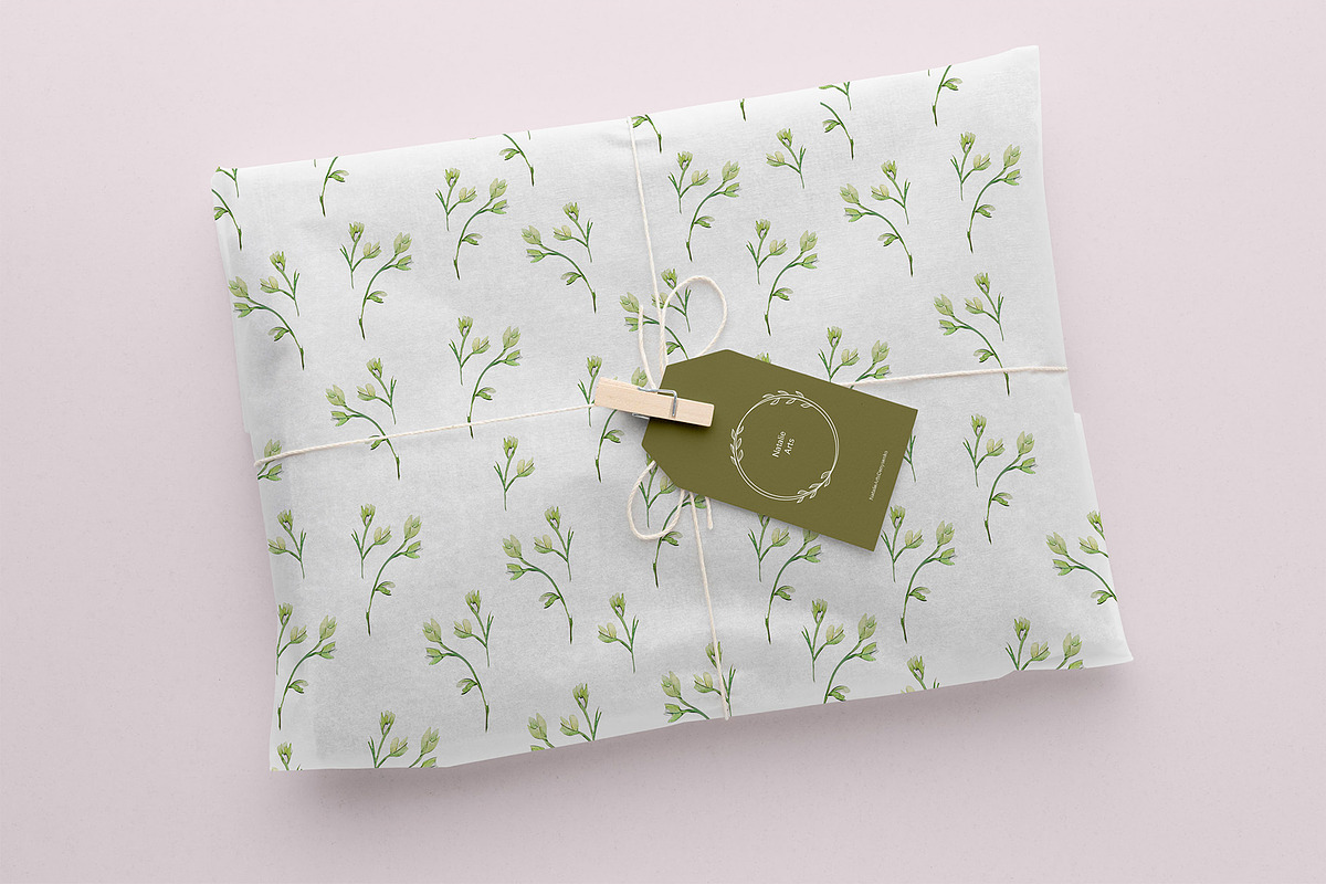 Spring Floral Nature Watercolor Set, a Decorative Illustration by NatalieArtsDenysenko (Photo 9 of 11)