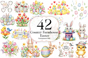 Country Farmhouse PNG Clipart, an Object Illustration by KennedyStudio