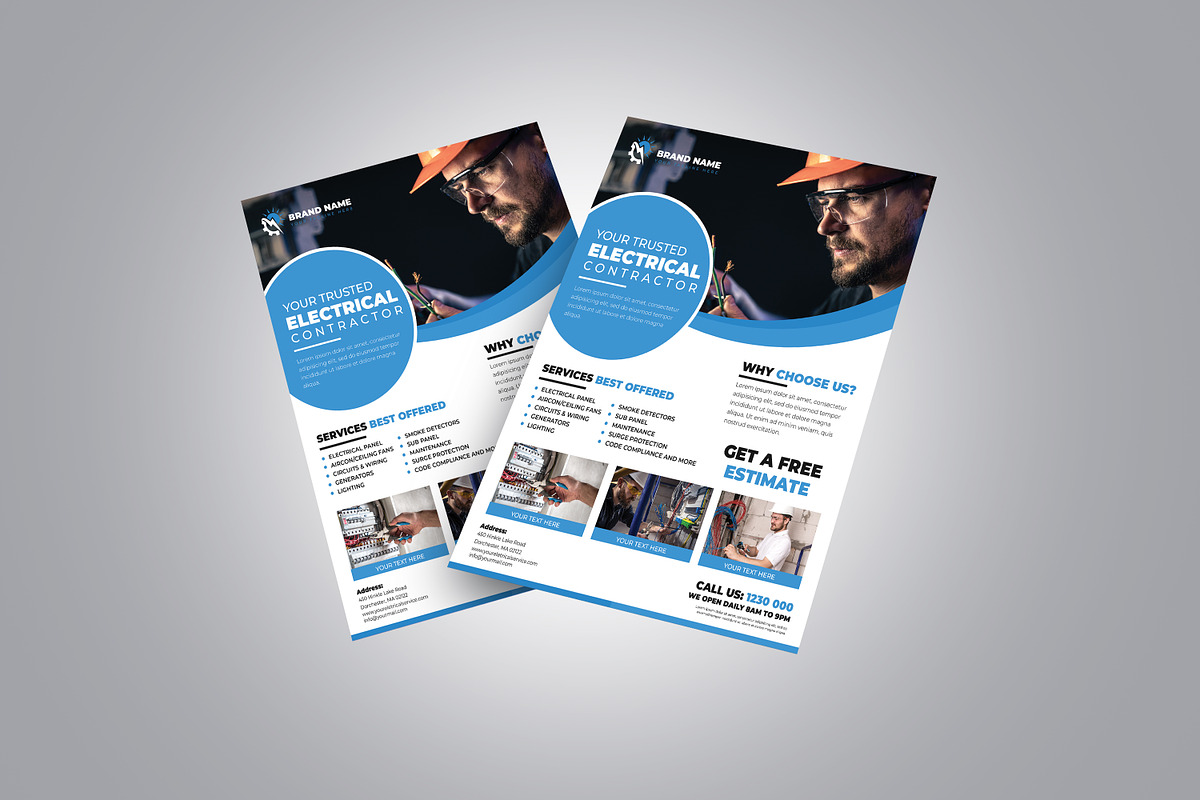 Electrical Service Flyer, a Flyer Template by Designscozy (Photo 4 of 5)