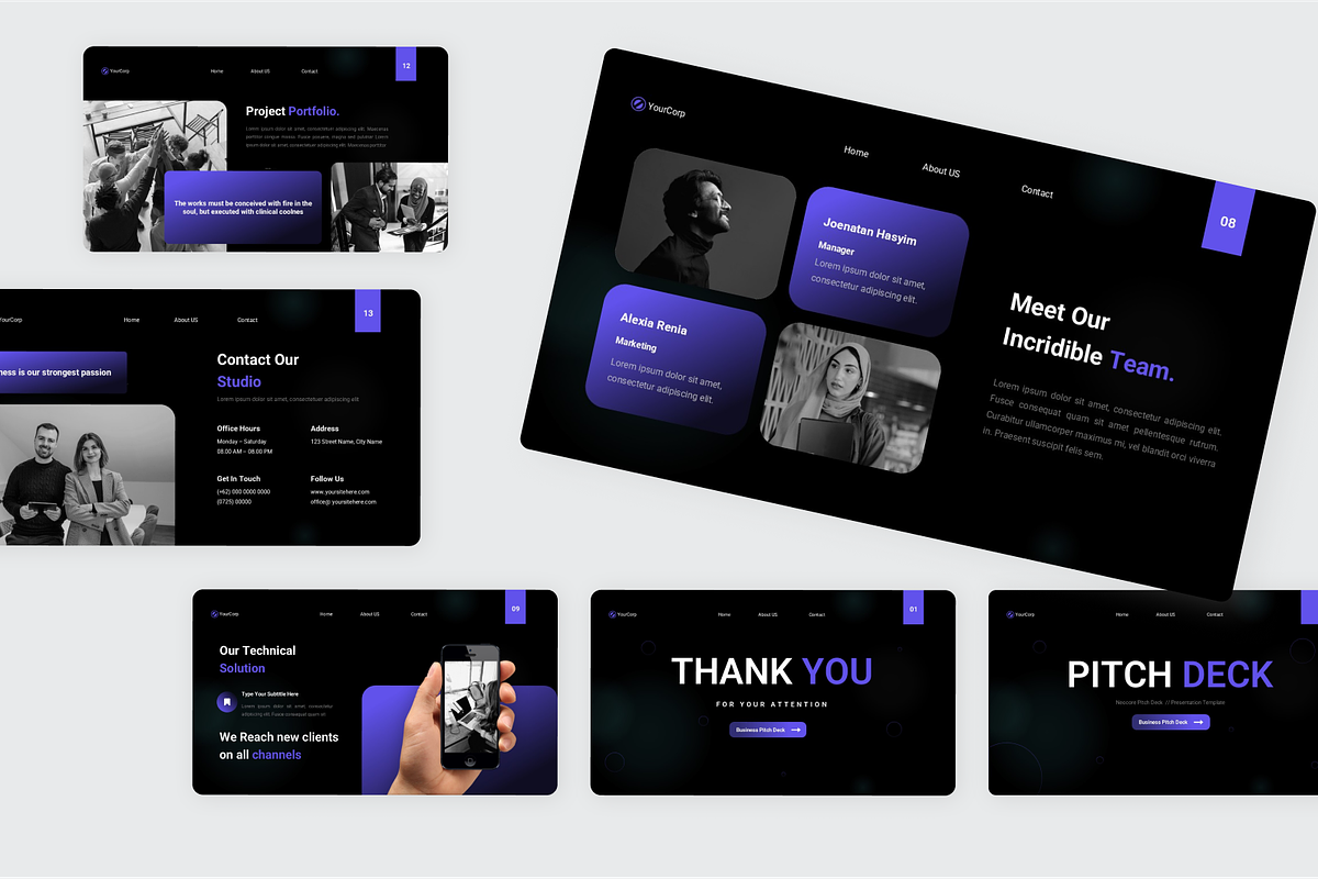 Bussines Pitch Deck Google Slides, a Presentation Template by SquidPixey (Photo 5 of 6)
