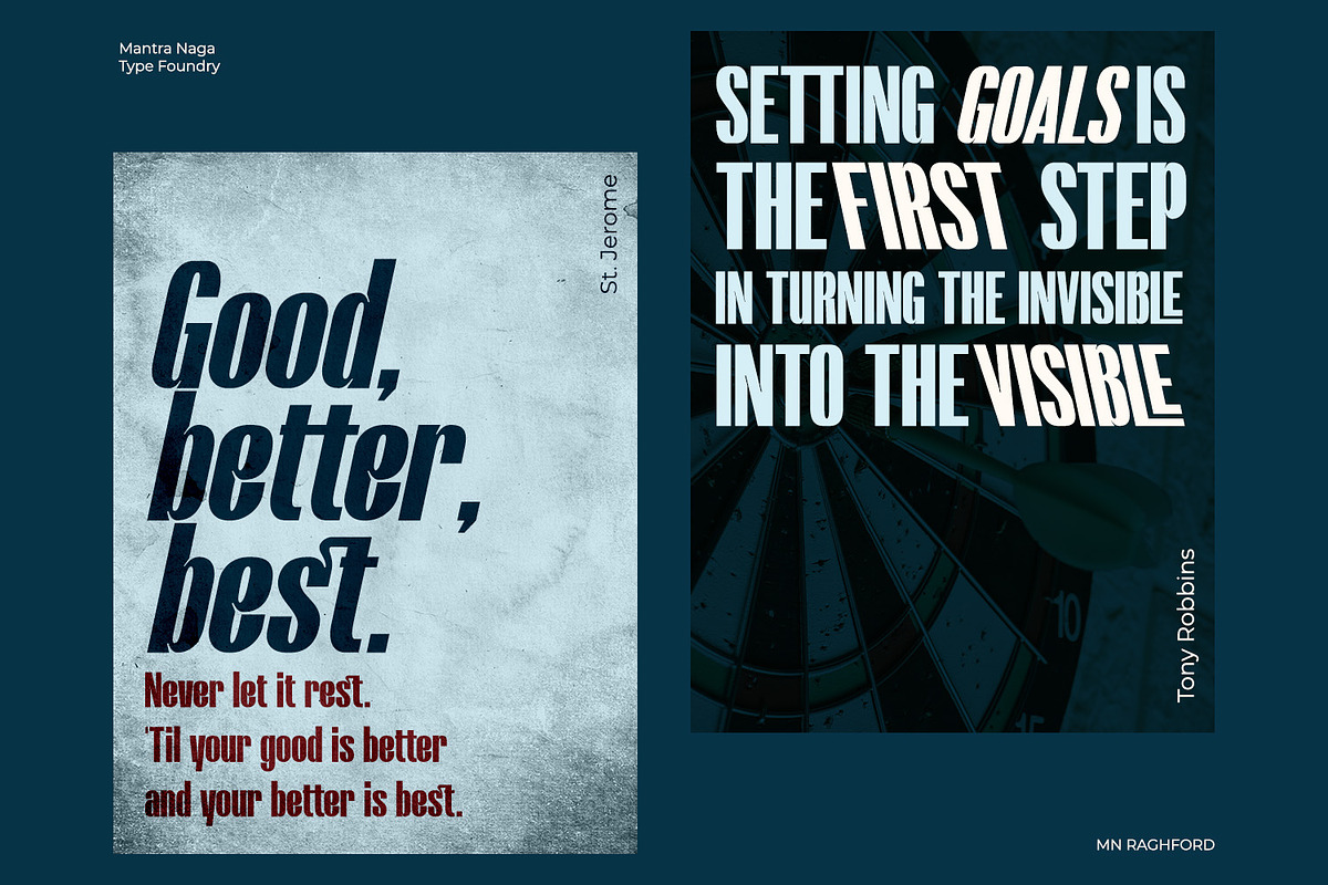 MN Raghford - Condensed Sans Serif, a Sans Serif Font by Mantra Naga (Photo 9 of 17)