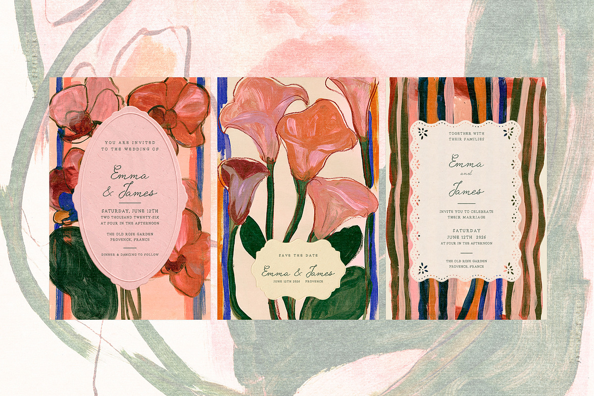 Painterly Florals, a Background Graphic by nadispasibenko (Photo 2 of 9)