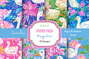 Preppy Goose Seamless Pattern, a Pattern Graphic by Paper & Pattern Studio (Thumbnail 1 of 9)