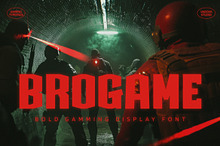 Brogame Bold Gaming Display Font