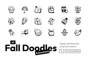 Animated Fall and Autumn Doodles, an Outline Icon by Prosymbols (Thumbnail 1 of 3)