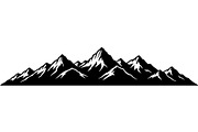 Mountain Range Silhouette, an Object Graphic by Designer_Momina (Thumbnail 4 of 20)