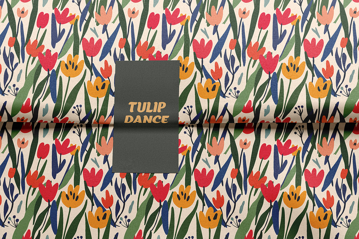 Bold Tulip Meadow Pattern Collection, a Pattern Graphic by Asya Melkonyan Patterns (Photo 16 of 16)