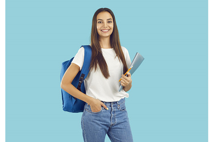 Portrait of female student with, a School & Education Photo by StudioRomantic