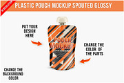 Plastic Pouch Mockup Spouted Glo PSD, a Product Mockup by Bruno's Shop (Thumbnail 1 of 3)