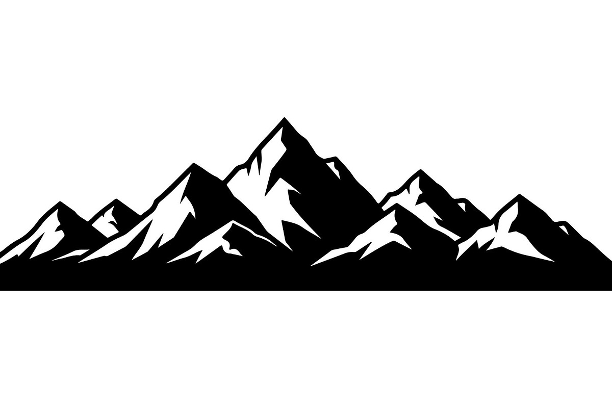 Mountain Range Silhouette, an Object Graphic by Designer_Momina (Photo 19 of 20)