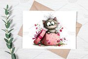 Whimsical Spring Cat Clipart Bundle, an Illustration by Canvas Craft (Thumbnail 5 of 7)