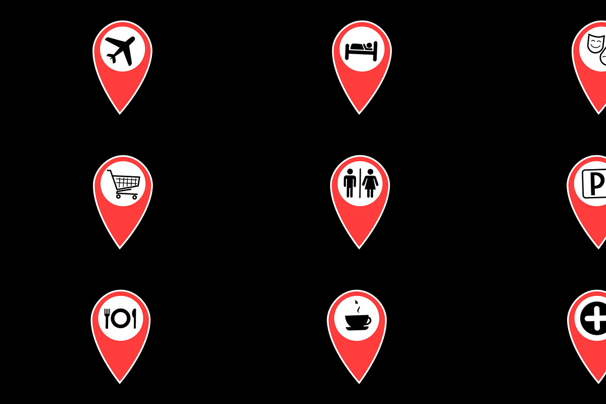 Map Location Pins Motion Graphics, a Graphic by FlashFXbox (Photo 1 of 2)