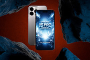 High Quality iPhone 16 Pro Mockup, an iPhone Mockup by Alhaytar (Thumbnail 2 of 4)