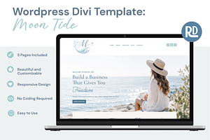 Divi Wordpress Template Moon Tide, a WordPress Template by RissDesign