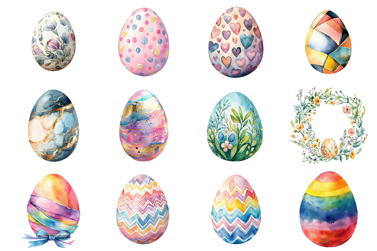 Easter Egg Clipart, an Illustration by Design Market (Photo 2 of 5)