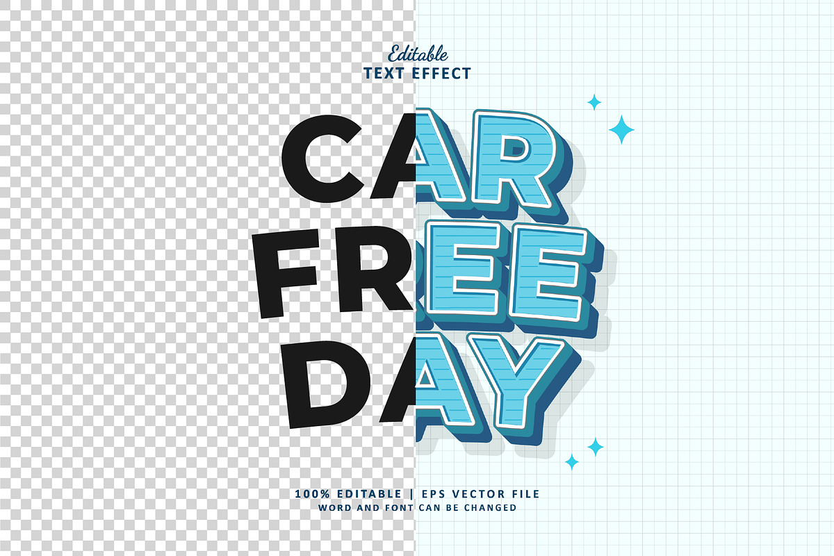 Text Effect Car Free Day, a Layer Style Add-On by Navy Graphic (Photo 2 of 2)