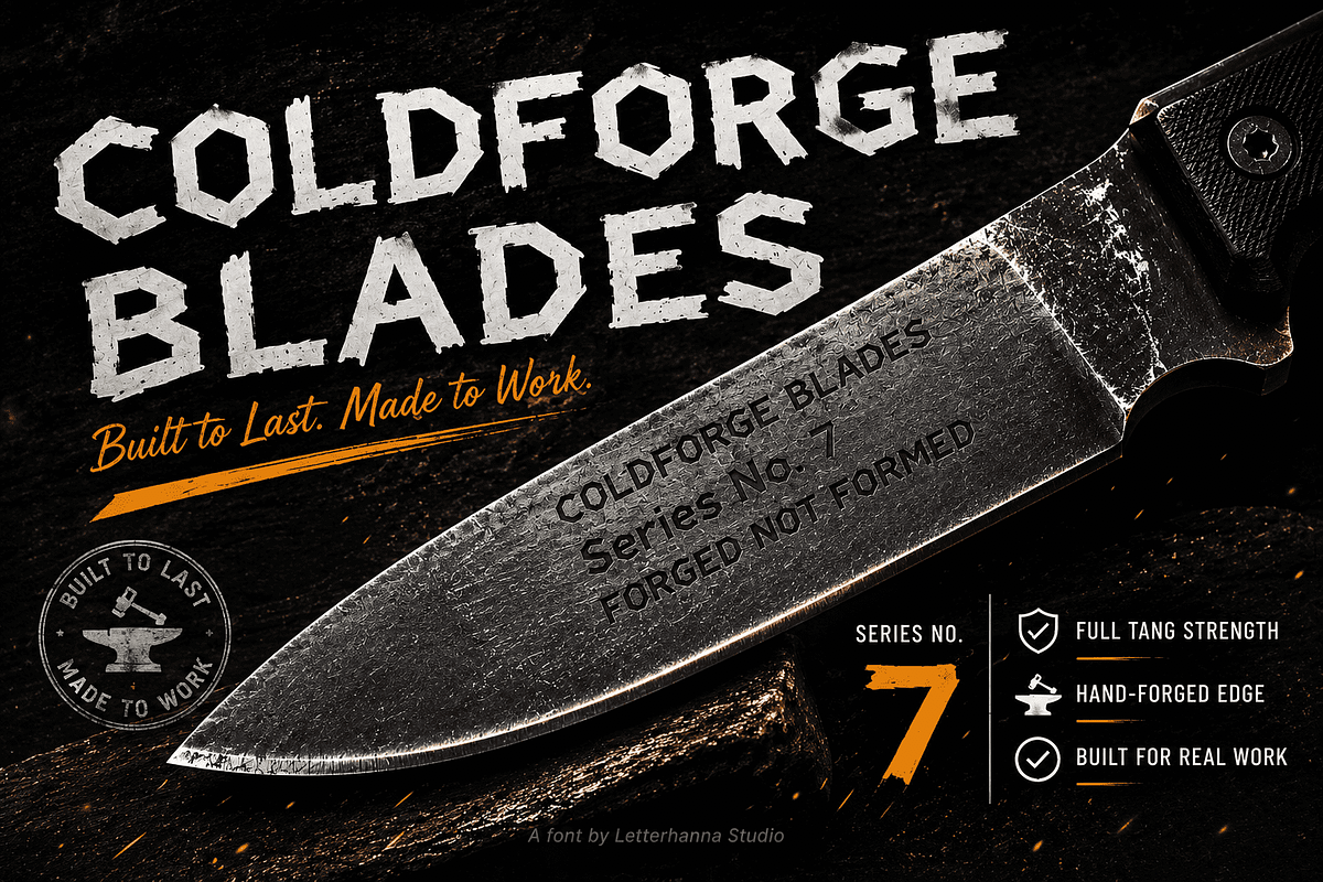Roughcraft Font – Bold Handmade, a Handwritten Font by Letterhanna Studio (Photo 8 of 9)