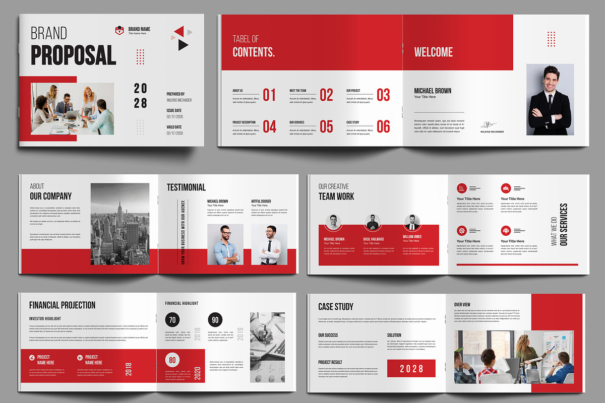 Business Proposal Design Landscape, a Brochure Template by MightyDesign (Photo 1 of 8)