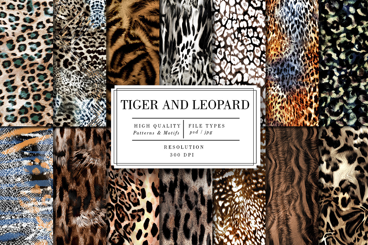 Tiger and Leopard, a Pattern Graphic by Luiz da Rolt Grathwohl (Photo 1 of 10)
