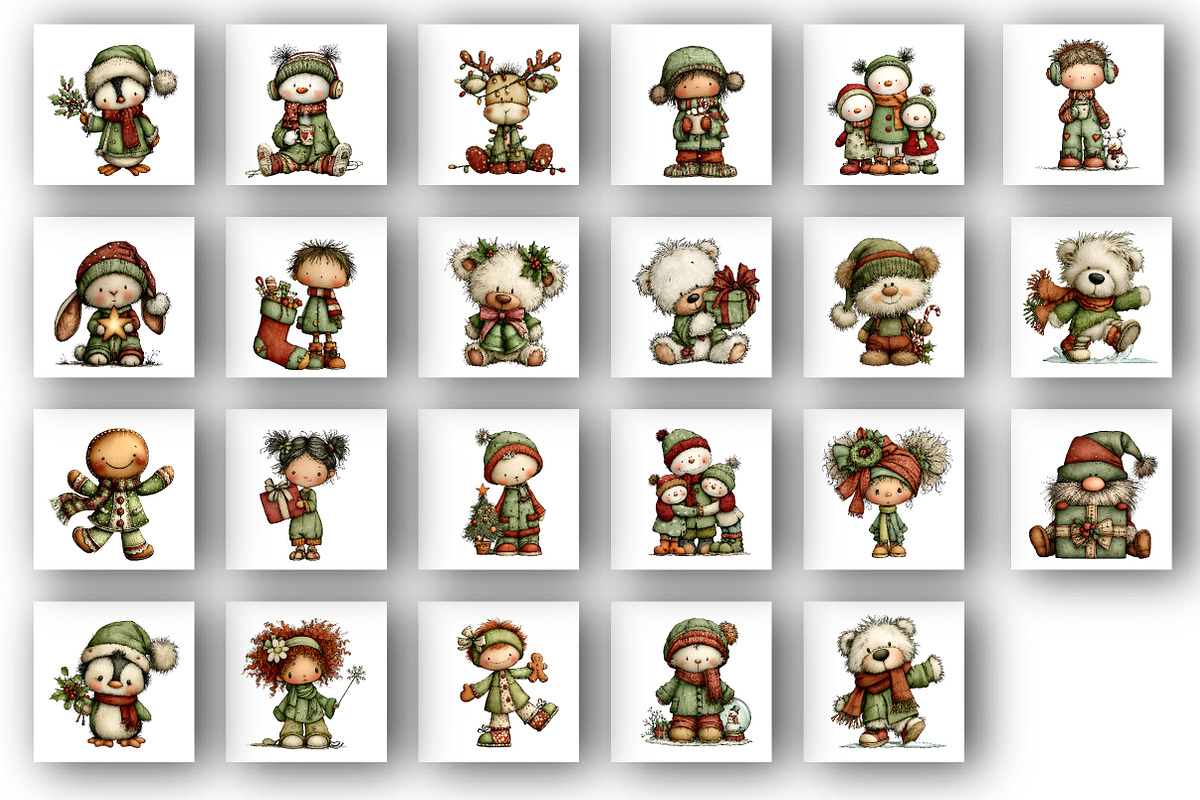 Whimsical christmas clipart, an Illustration by Designworld (Photo 4 of 6)