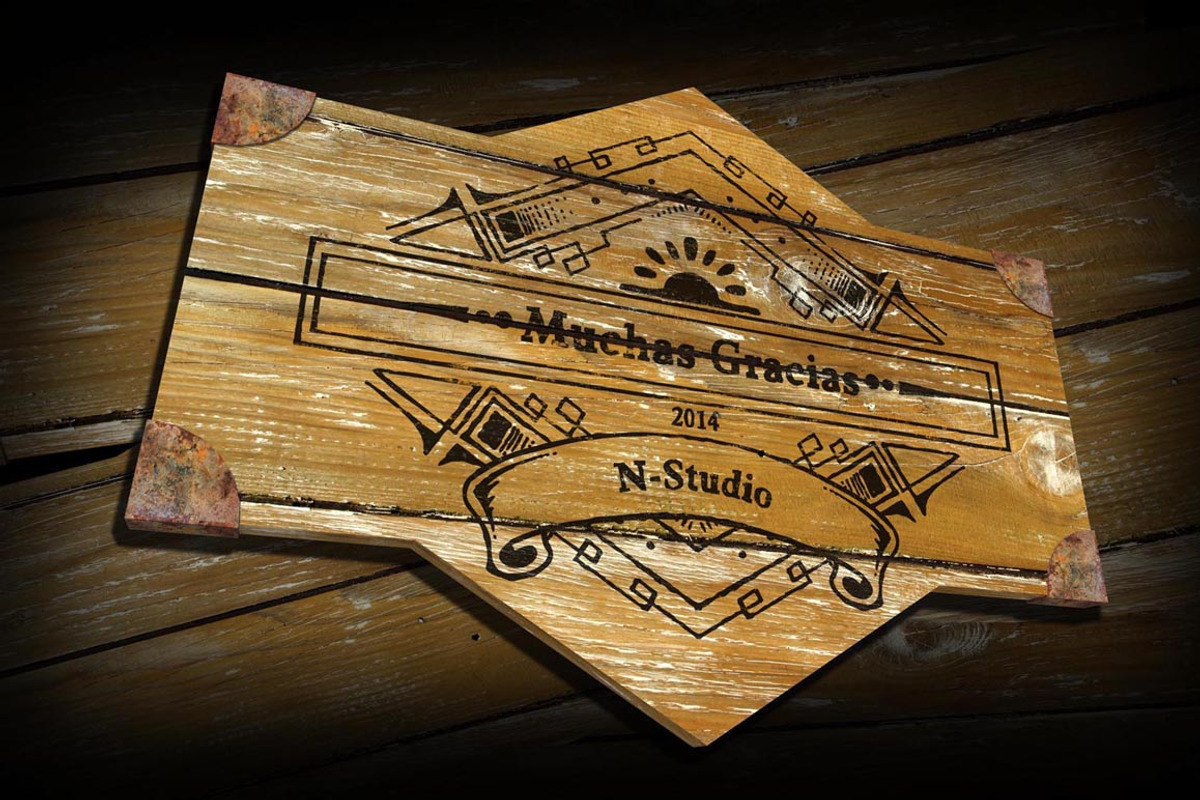 Classic Wooden Signboard Mockups, a Product Mockup by NStudio (Photo 5 of 5)