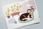 Cute dog sleeping on the floor, an Animal Illustration by Good Studio (Thumbnail 3 of 3)