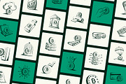 Bitcoin Trading Doodle Art Set, an Outline Icon by Vectors Market (Thumbnail 6 of 10)