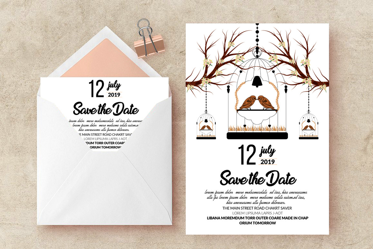 Save Date Card invite Templates, an Invitation Template by Design Up (Photo 1 of 3)
