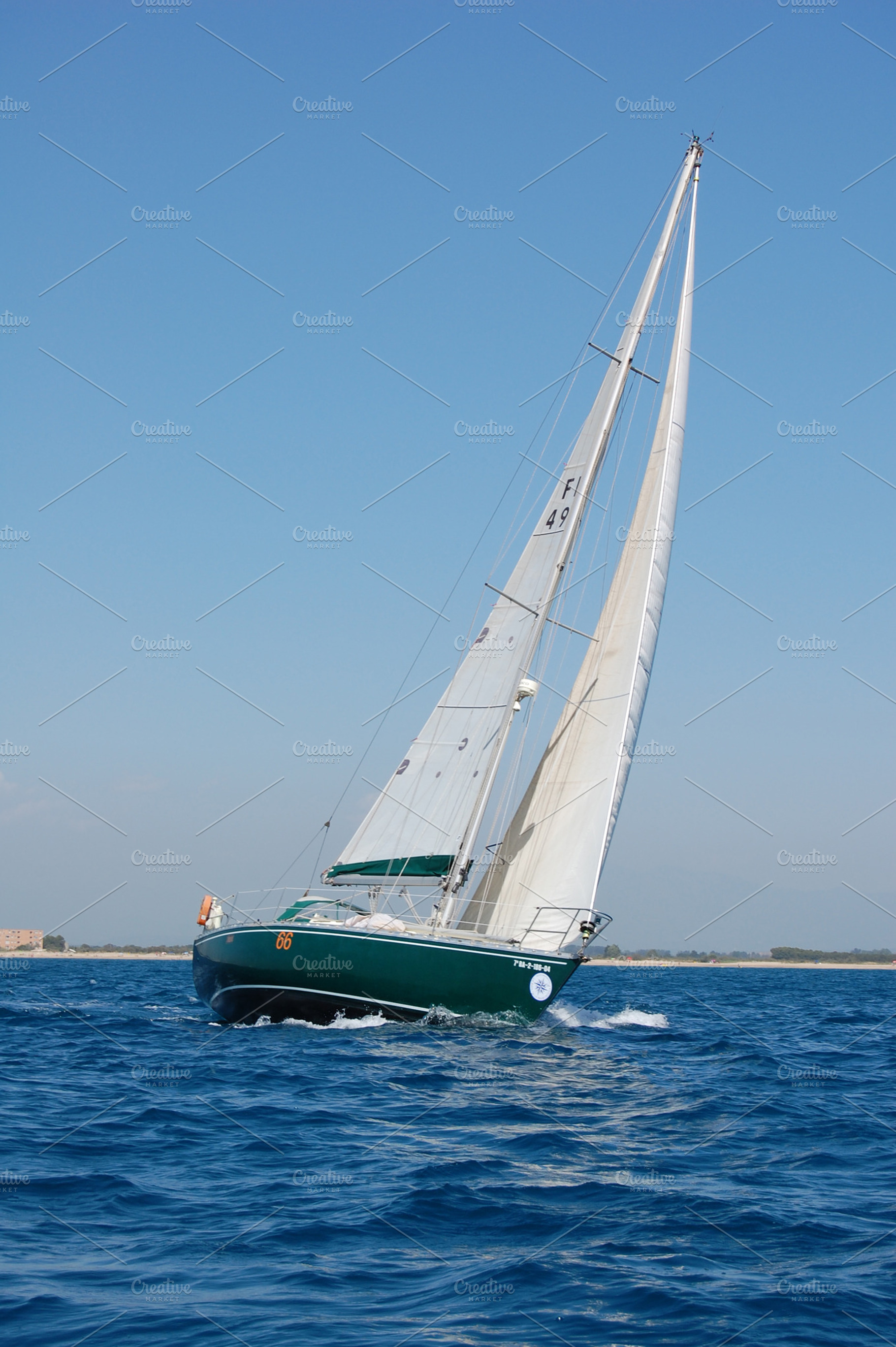 Sailboat containing aft, anchor, and boat, a Sports & Recreation Photo by Mayet Photo