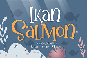 Ikan Salmon - Handwritten Trio Fonts