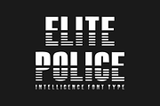 Elite Police - Futuristic Tech Font, a Sans Serif Font by Sahira Studio (Thumbnail 1 of 7)