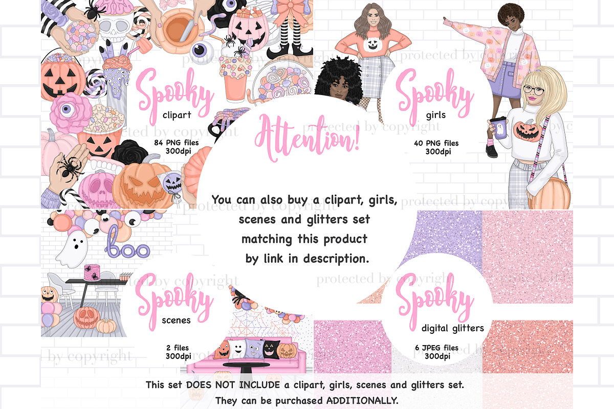 Spooky Patterns, a Pattern Graphic by GlamArtZhanna (Photo 4 of 4)