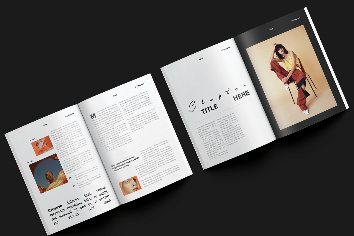 FOLK Modern Magazine Template, a Magazine Template by NorthPeak (Photo 9 of 14)