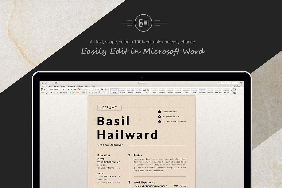 Minimalist Resume & Cover Letter, a Resume Template by ResumeInventor (Photo 5 of 6)