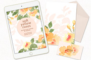 Soft Yellow Rose clipart, a Texture Illustration by swiejko (Thumbnail 3 of 5)