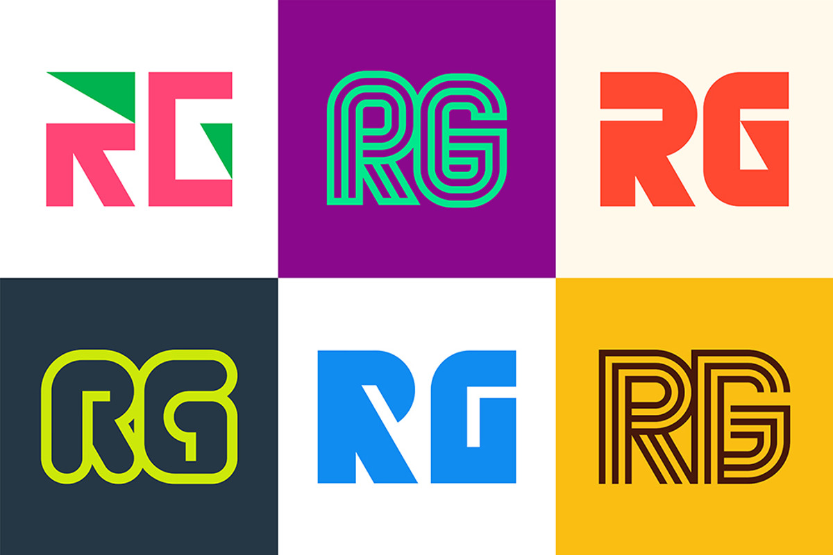 Set of letter RG logos, an Object Graphic by NataliiaVolyk