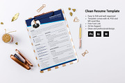 Clean Resume/CV, a Resume Template by designvillage (Thumbnail 9 of 12)