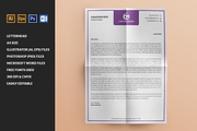 (32% Off) Simple & Clean Letterhead, a Stationery Template by Pentaclay (Thumbnail 1 of 8)