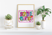 School Nurse Bow PNG Sublimation, an Illustration by Libby Wishes (Thumbnail 4 of 4)