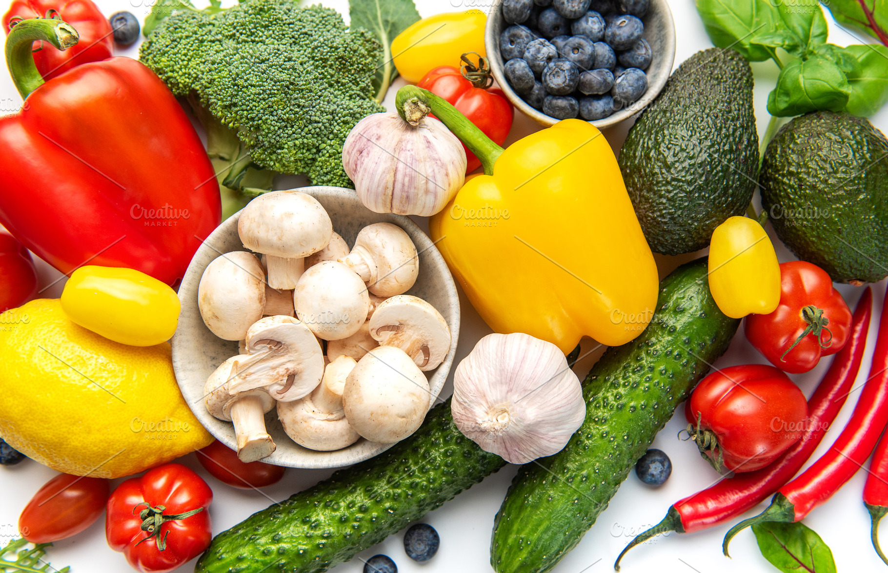 Fresh organic produce showing healthy eating and nutrition, a Food & Drink Photo by Olena Rudo
