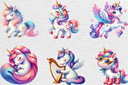 Fantasy Unicorn Clipart, an Illustration by Black Bird Studio (Thumbnail 4 of 6)
