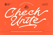 Check Unite Modern Brush Font