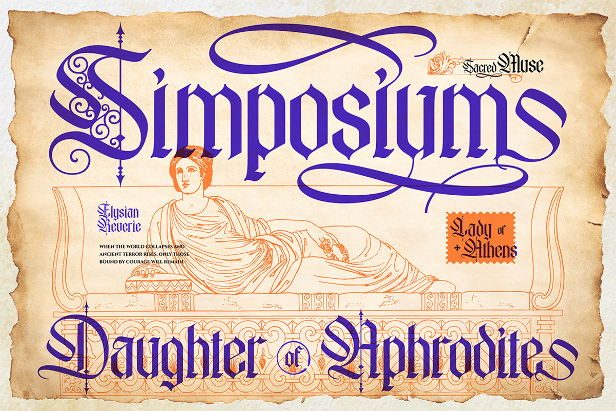 Baronial, a Blackletter Font by Burntilldead (Photo 7 of 13)