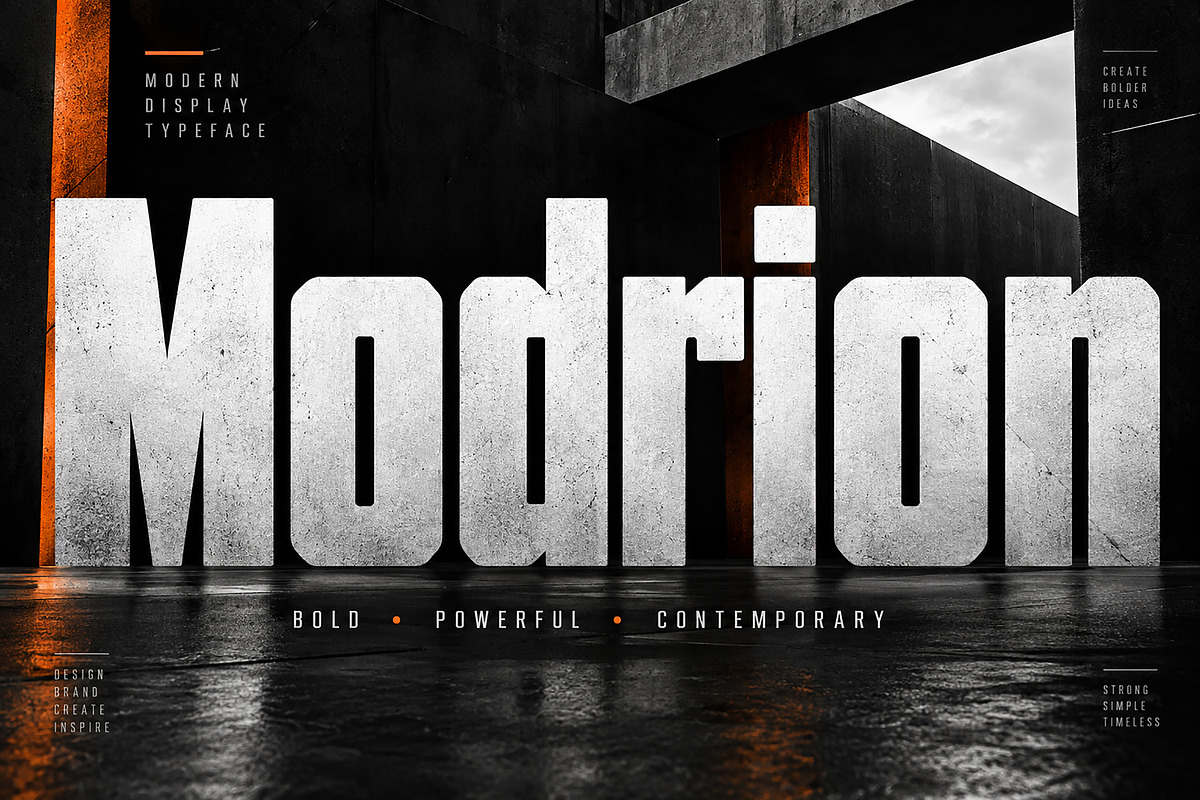 Modrion, a Slab Serif Font by Wow Magic (Photo 1 of 5)