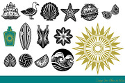 SUMMER VIBES Art Déco 41 VECTORS, a Seasonal Illustration by Une Affaire de Filles (Thumbnail 3 of 4)