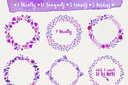 Purple Madness - Floral Pack, an Illustration by Stella's Graphic Supply (Thumbnail 3 of 8)