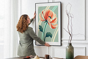 Colorful Modern Maximalist Wall Art, a Wallpaper Graphic by Helospace (Thumbnail 4 of 10)