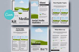 Blogger Media Kit Canva Template