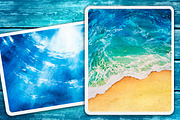Seascapes. Watercolor illustrations., an Illustration by AlexGreenArt (Thumbnail 8 of 9)